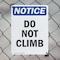 Signmission Do Not Climb, 7 in W x Rectangle, Plastic OS-2PACK-NS-P-710-V-11118 - alternate 2